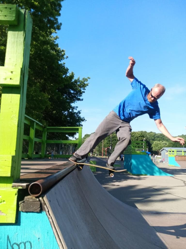 Troy Douthett skating